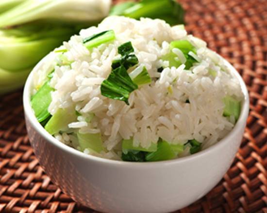 Shanghai Style Steamed Rice with Vegetables 上海菜飯